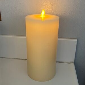 Luminara Real Flame-Effect Flameless LED Large Pillar Ivory Candle